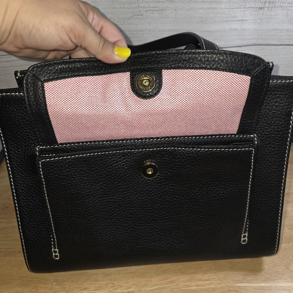 Dooney & Bourke Janine Pebbled Leather Tote With Front Pocket - Picture 8 of 16